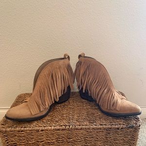 Light brown ankle boots